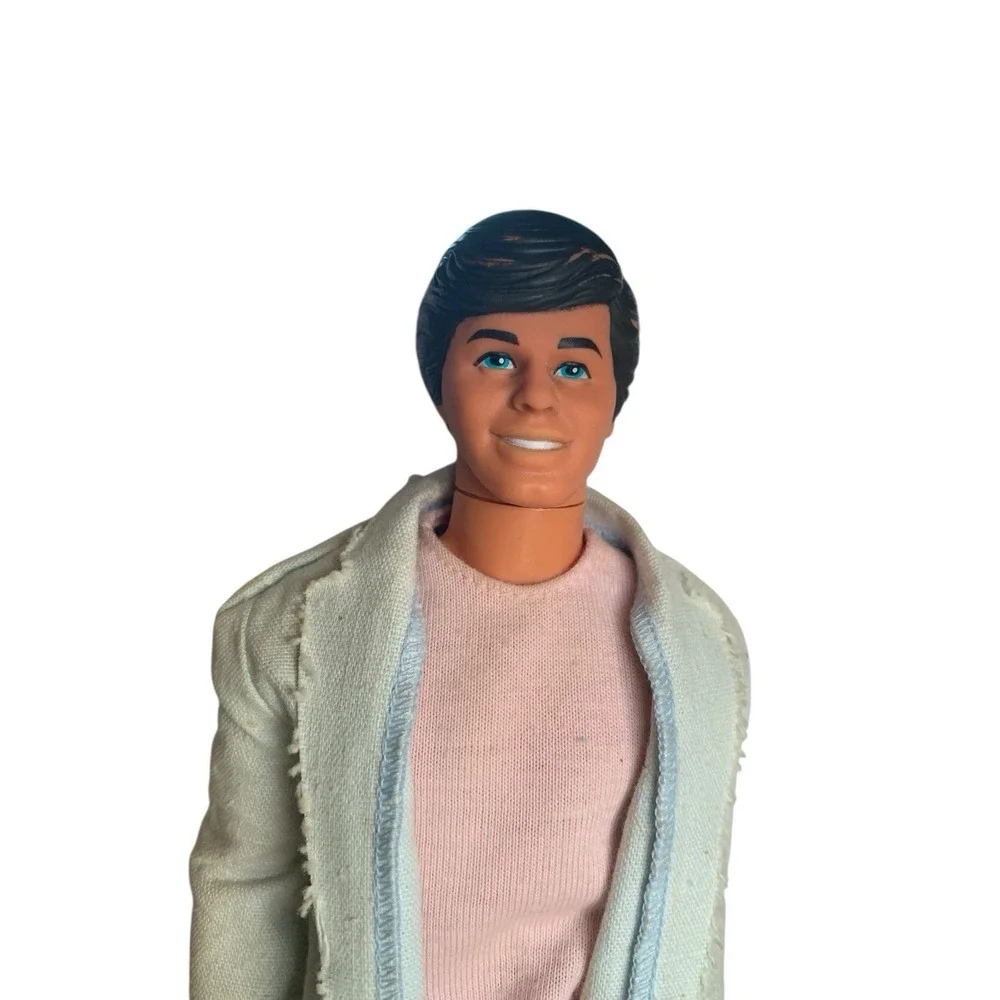 Vintage 1968 Ken Barbie Doll Molded Brown Hair Bendable 3Click Leg Hong Kong D47